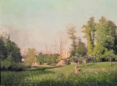 In the Park at Issy-les-Moulineaux, 1876 by Prosper Galerne